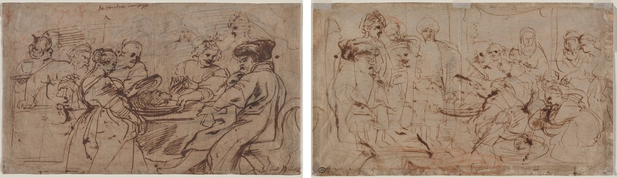 Heródes ünnepe (recto) Tomyris Kürosz fejével (verso) alkotó: Peter Paul Rubens