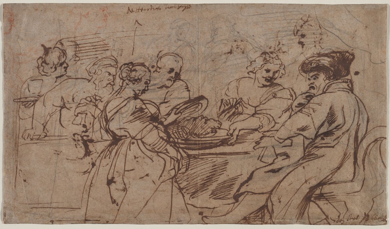 Heródes ünnepe recto Tomyris Cyrus fejével verso, c. 1637-1638. alkotó: Peter Paul Rubens