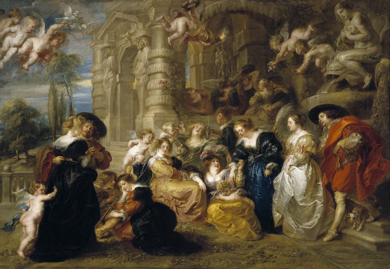 A szerelem kertje alkotó: Peter Paul Rubens