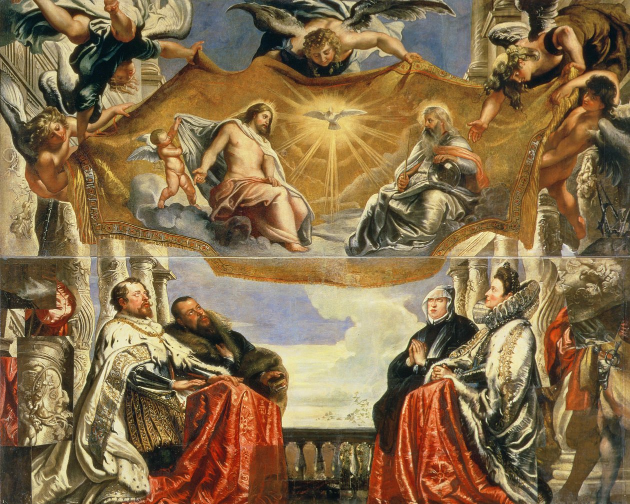 A Gonzaga család a Szentháromság imádatában alkotó: Peter Paul Rubens