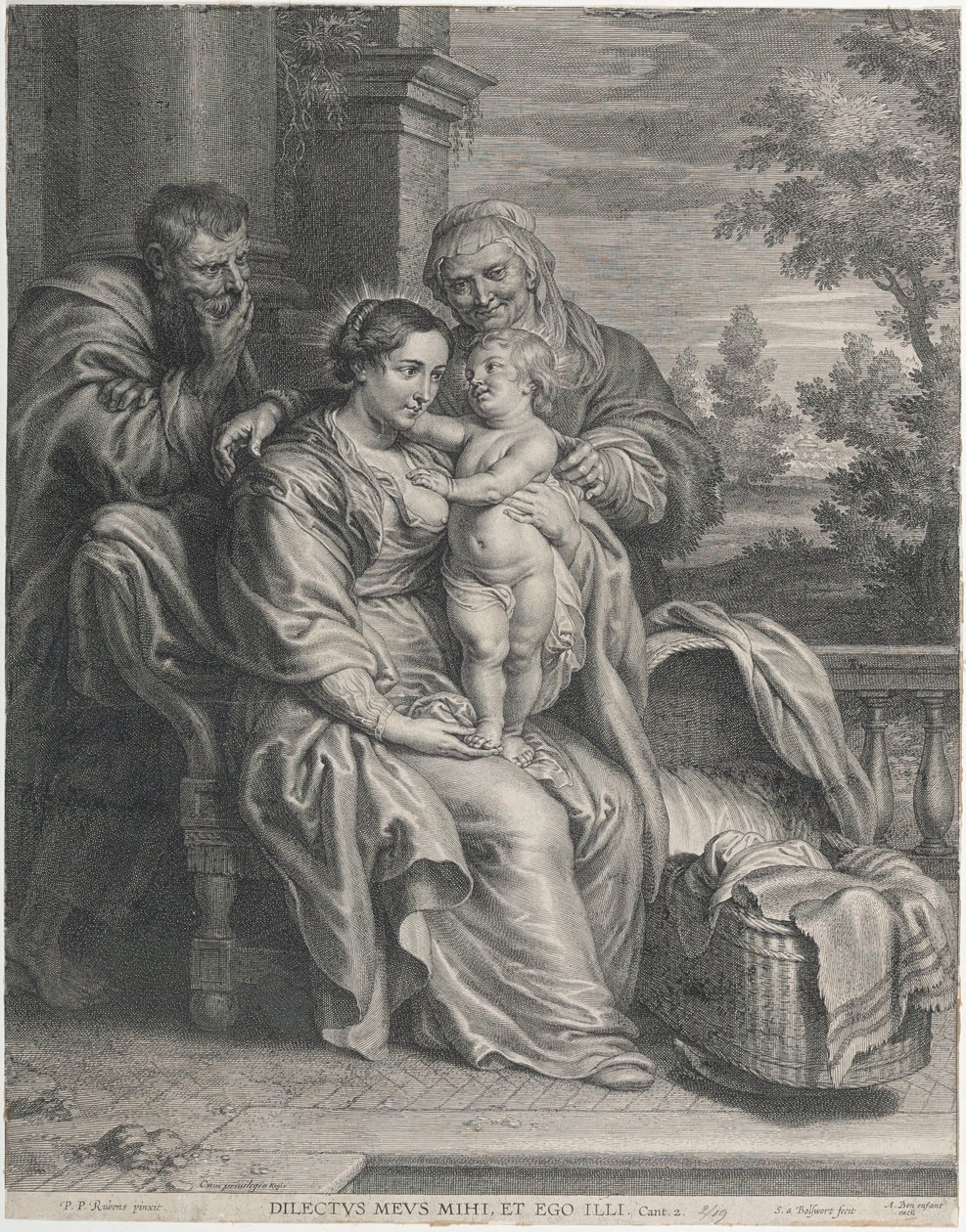 A Szent Család Szent Annával alkotó: Peter Paul Rubens