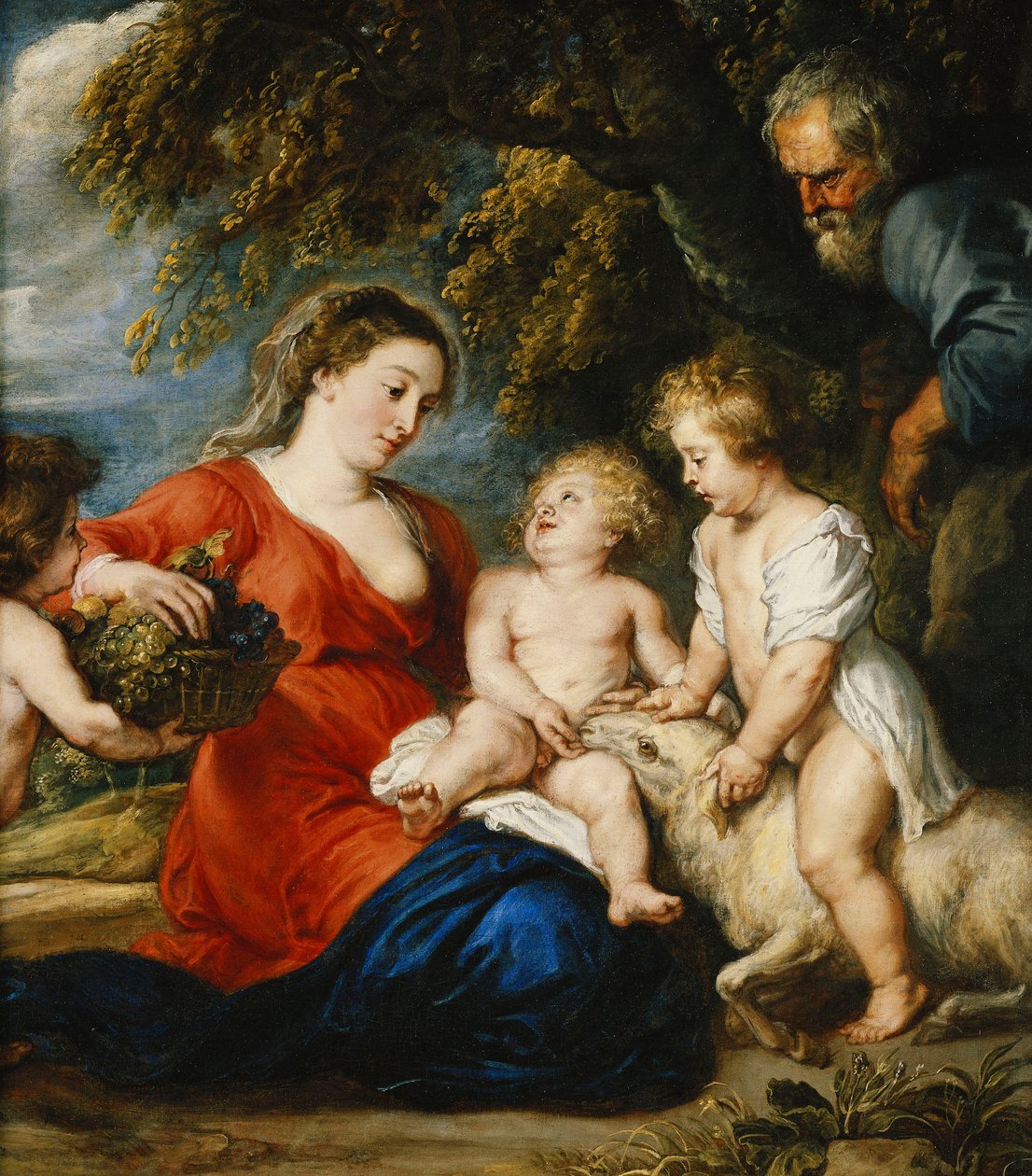 A Szent Család Keresztelő Szent János csecsemővel, alkotó: Peter Paul Rubens