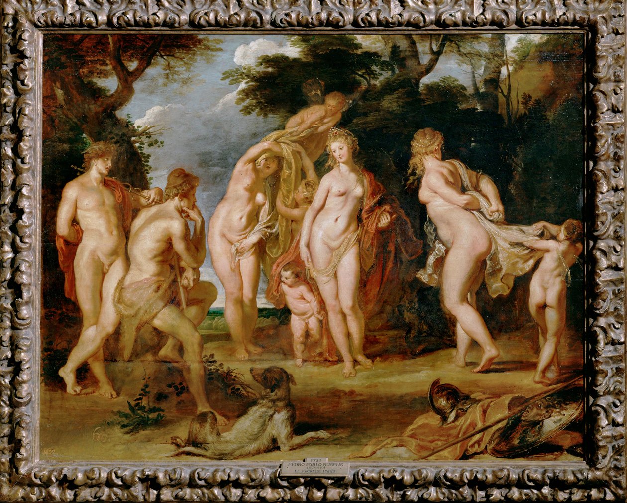 A párizsi ítélet (festmény fára) alkotó: Peter Paul Rubens