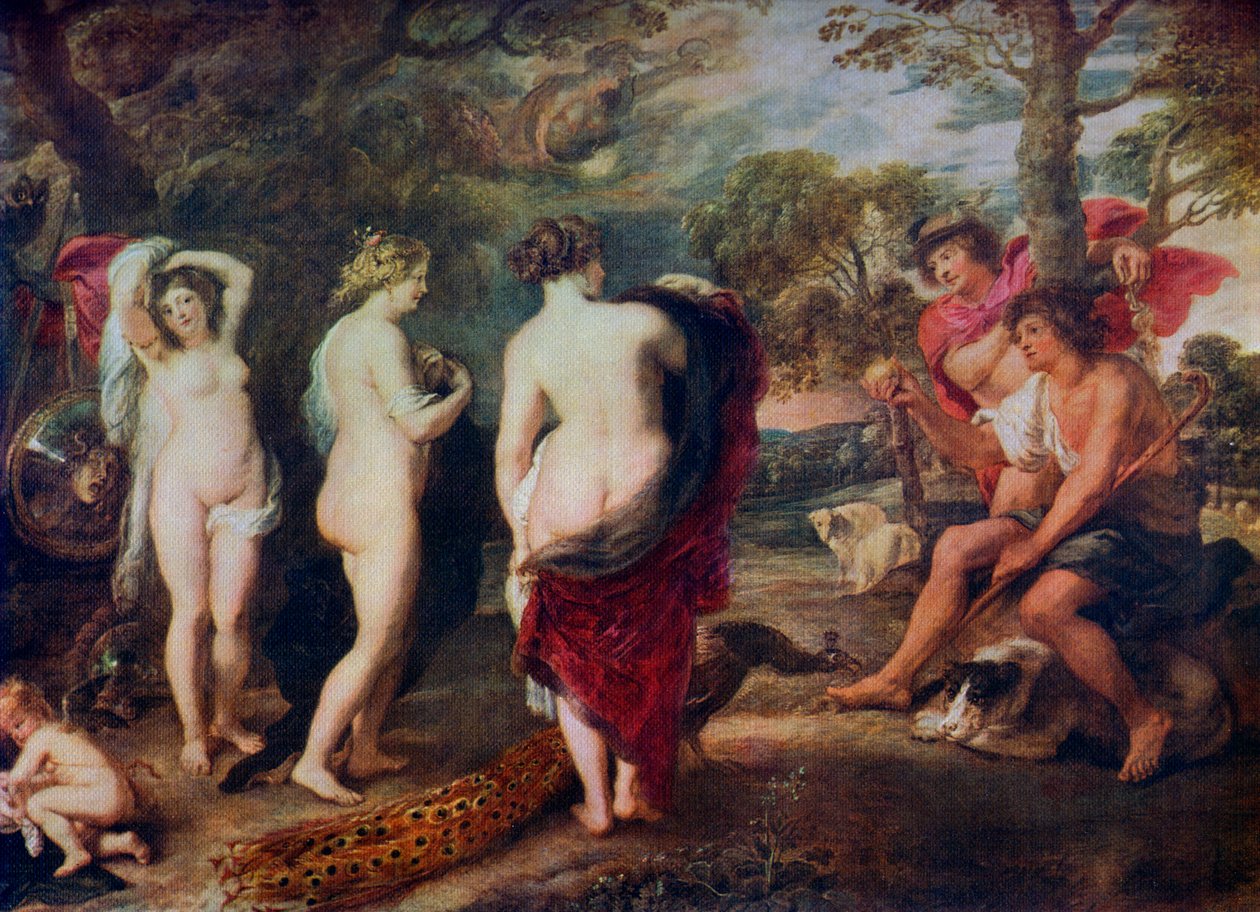 A párizsi ítélet, c1635-1638, 1912. alkotó: Peter Paul Rubens