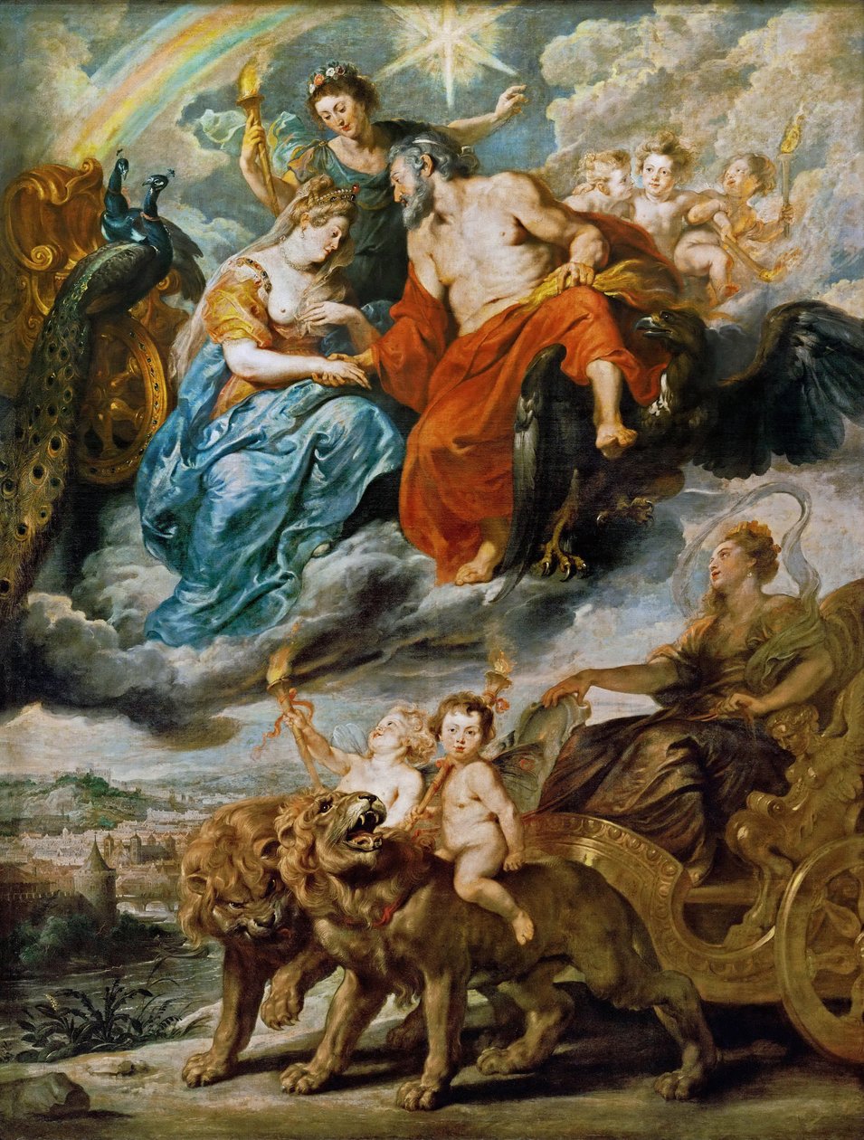 Marie de Medici és IV. Henrik találkozója Lyonban A Marie de Medici ciklus alkotó: Peter Paul Rubens