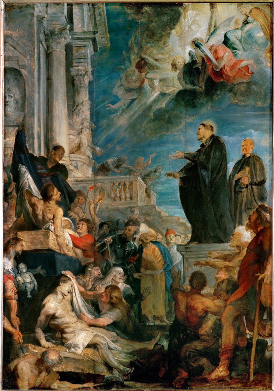 Xavéri Szent Ferenc csodái (festmény fára) alkotó: Peter Paul Rubens