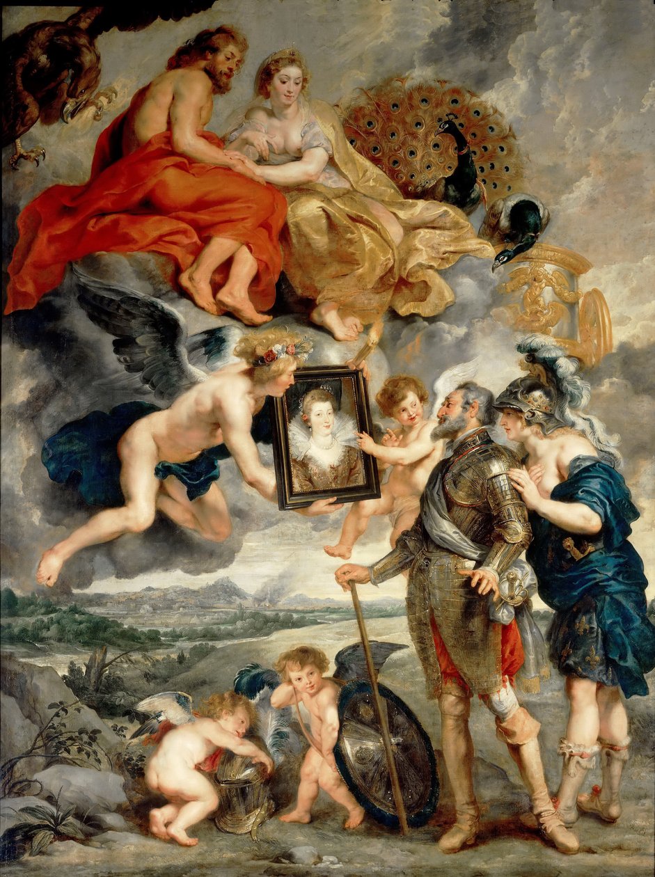Portréjának bemutatása IV. Henriknek A Marie de Medici-ciklus alkotó: Peter Paul Rubens