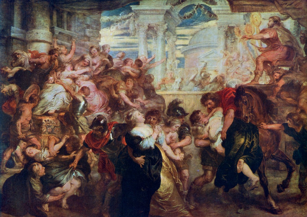 The Rape of the Sabine Women, c1635-1640, 1912. alkotó: Peter Paul Rubens