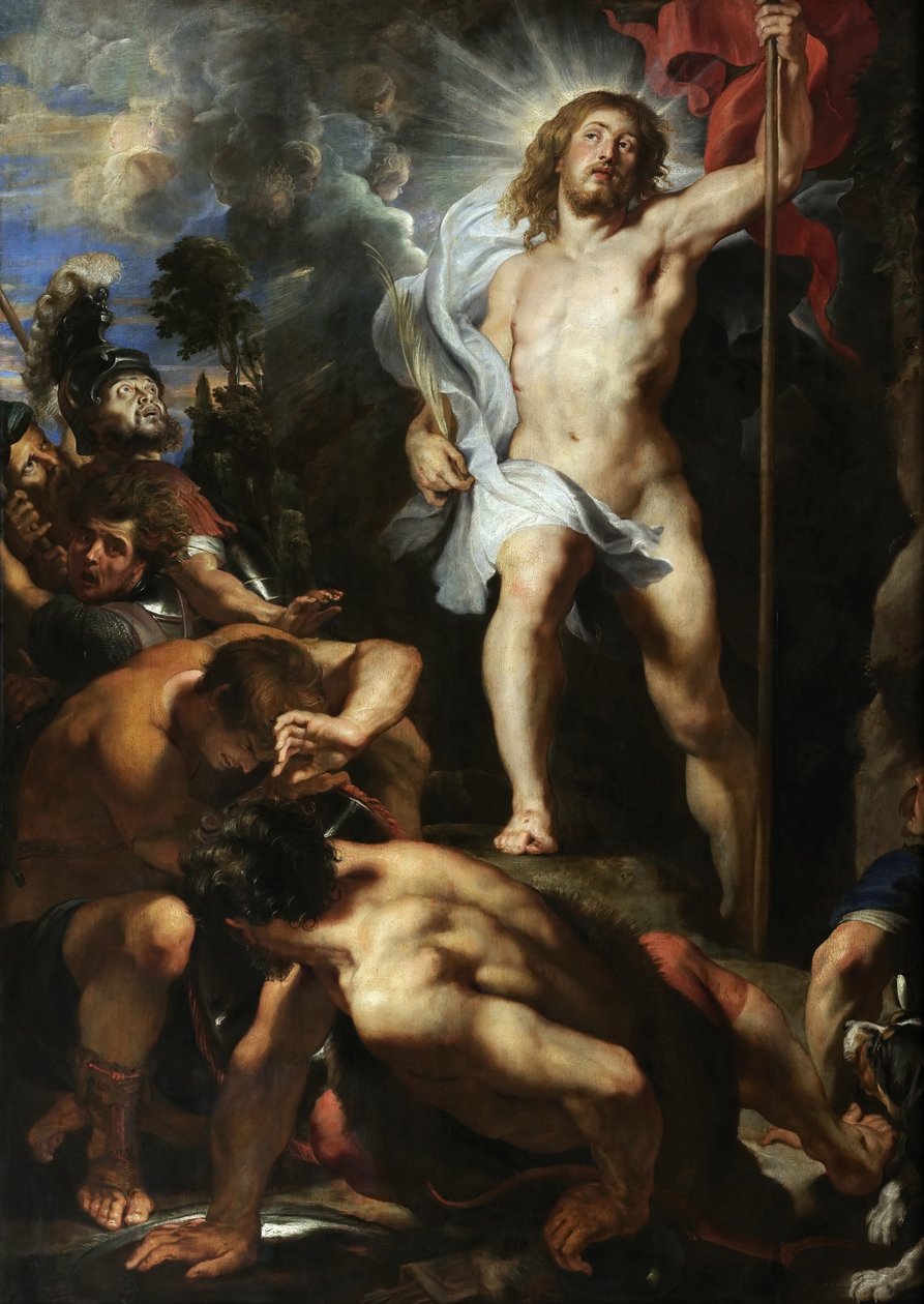 Krisztus feltámadása központi panel, 1611-1612. alkotó: Peter Paul Rubens