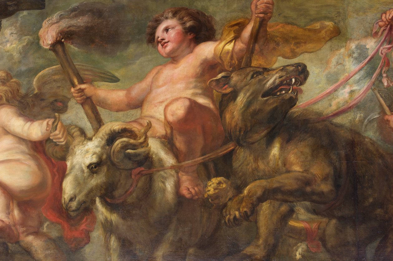 A Rubens mennyezet, bankettház, Whitehall, 1629-34 körül (olaj, vászon) alkotó: Peter Paul Rubens
