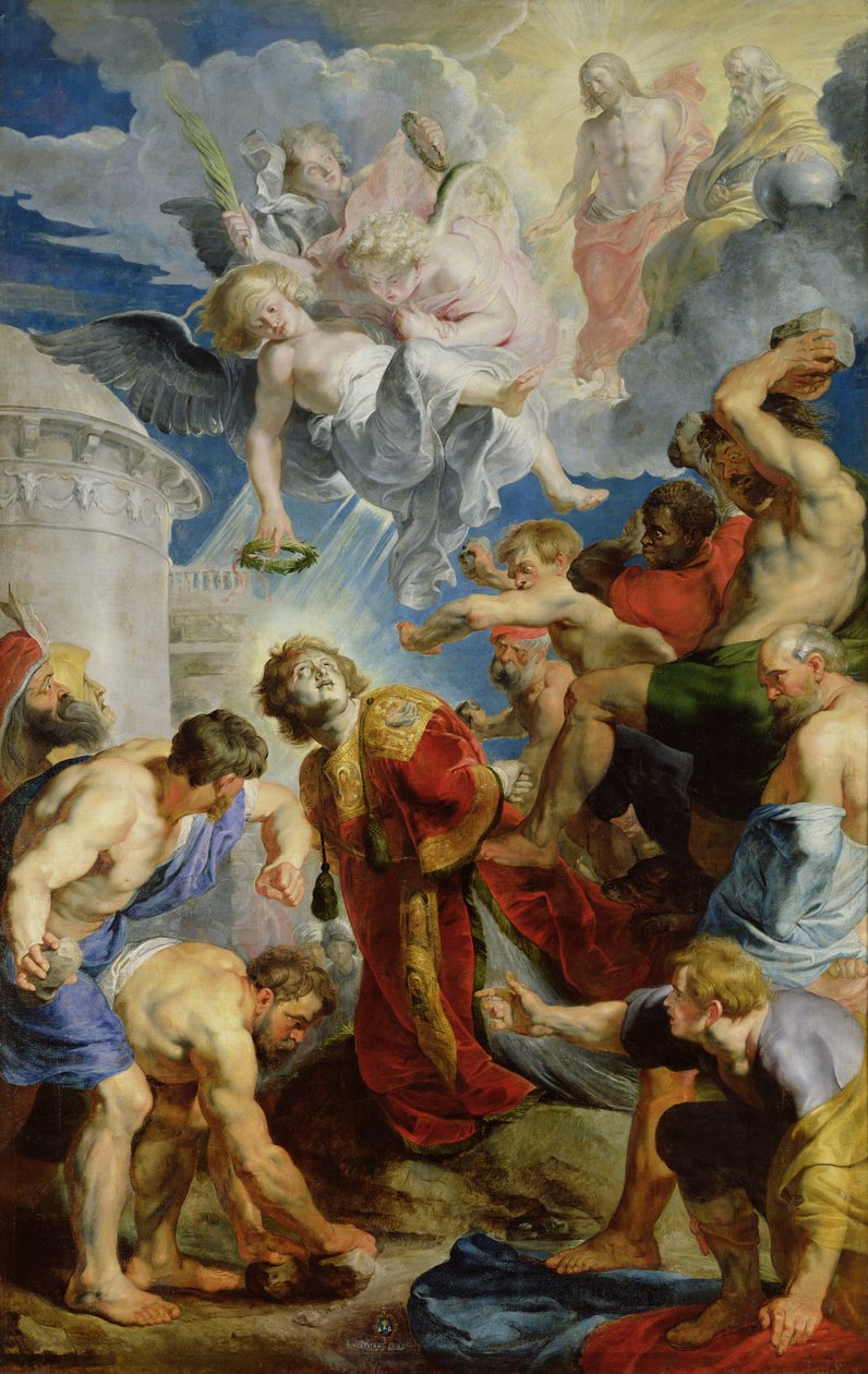 Szent István megkövezése, a Szent István-triptichonból alkotó: Peter Paul Rubens