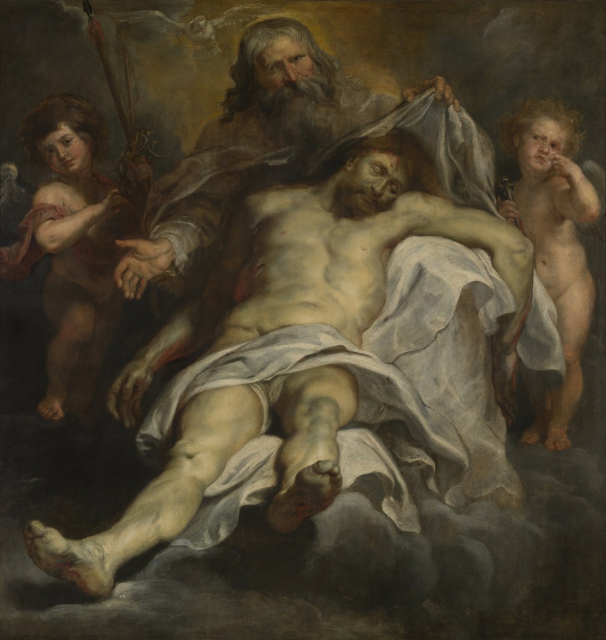 The Trinity (olaj a panelen) alkotó: Peter Paul Rubens