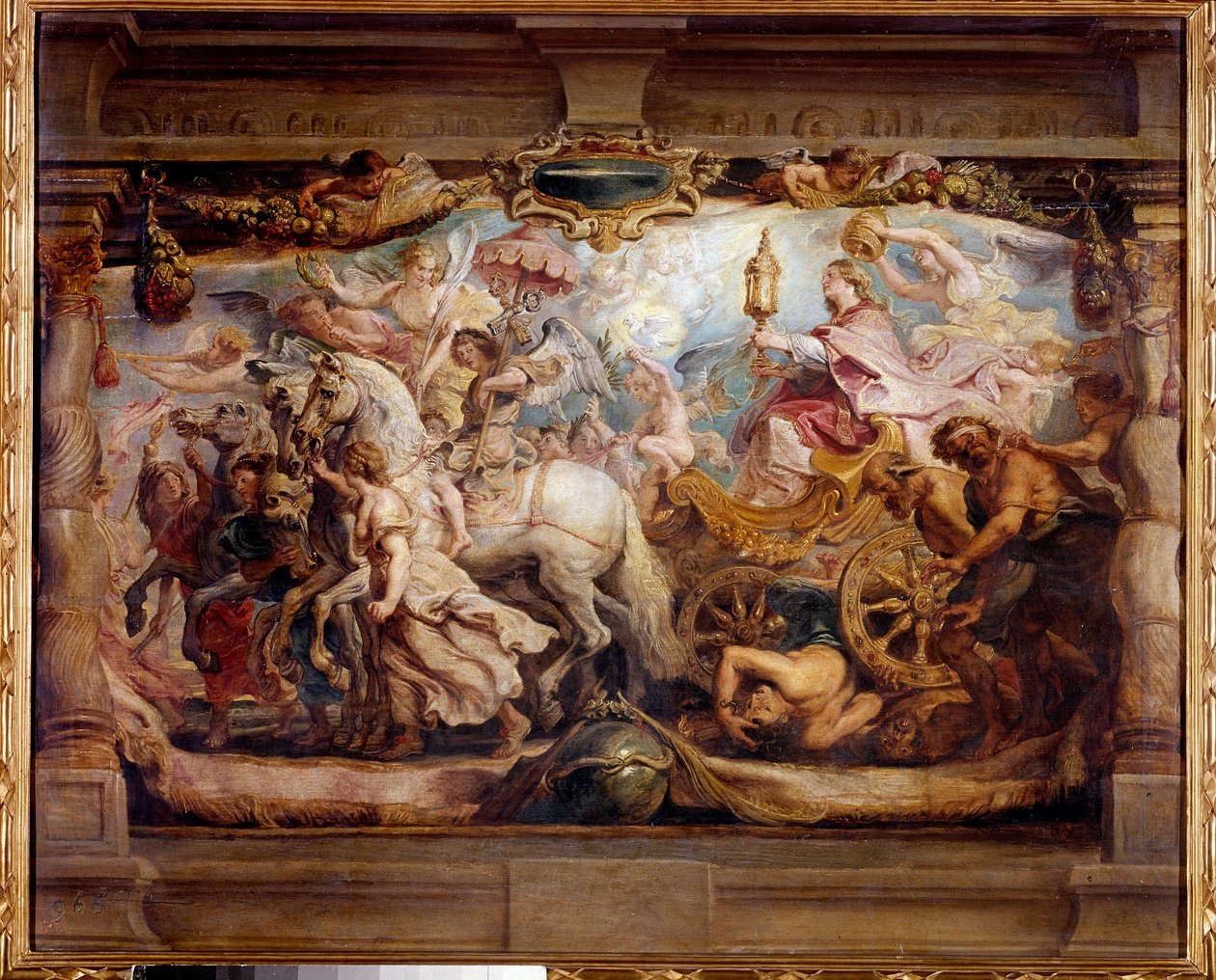 Az egyház diadala a furián, a viszály és a gyűlölet felett Peter Paul (Pierre-Paul) Rubens (vagy Peter Paul vagy Petrus Paulus) festménye (1577-1640) 17. század. Madrid, Prado Múzeum alkotó: Peter Paul Rubens