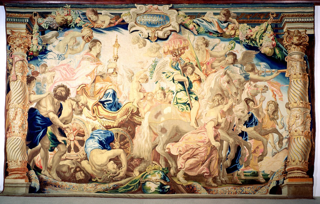 Az Eucharisztia diadala (szőttes) alkotó: Peter Paul Rubens