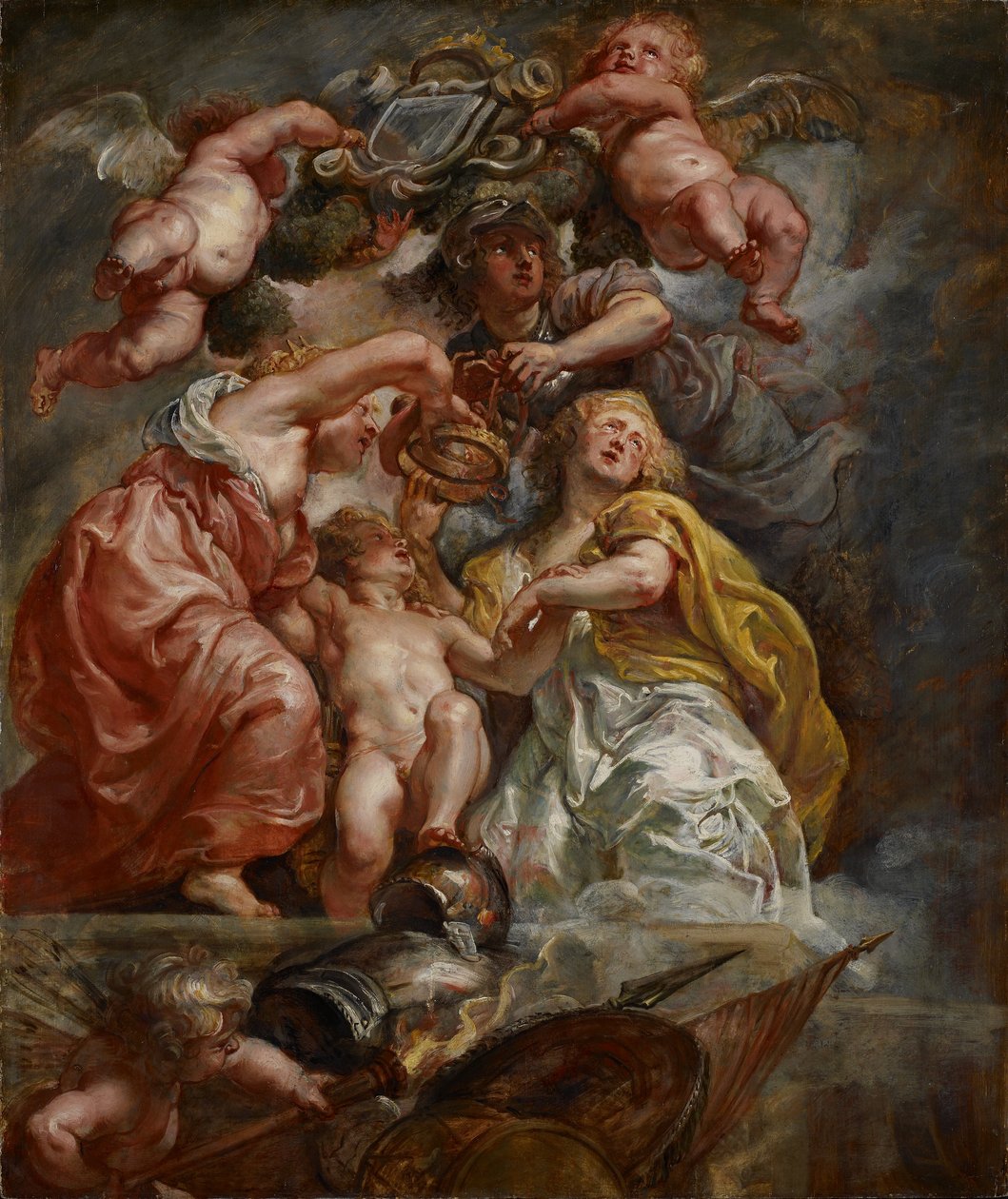 Anglia és Skócia Uniója (I. Károly, mint a walesi herceg), 1633-34 körül (olaj, tölgyfa tábla) alkotó: Peter Paul Rubens