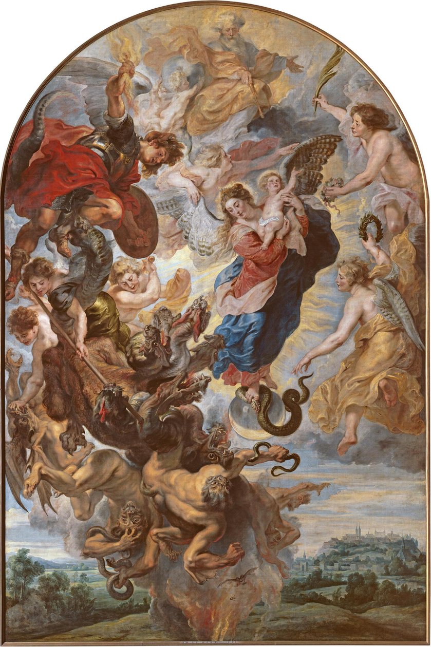 A Szűz mint az apokaliptikus asszony a holdon alkotó: Peter Paul Rubens