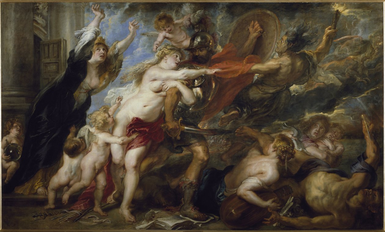 A háború következményei - olaj, vászon alkotó: Peter Paul Rubens