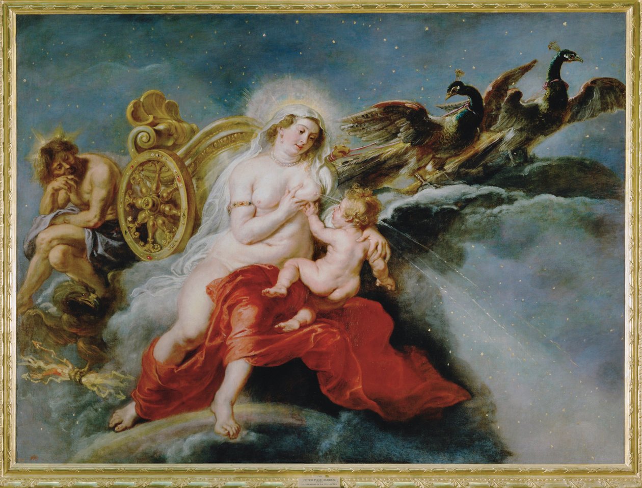 A Tejút létrejötte alkotó: Peter Paul Rubens