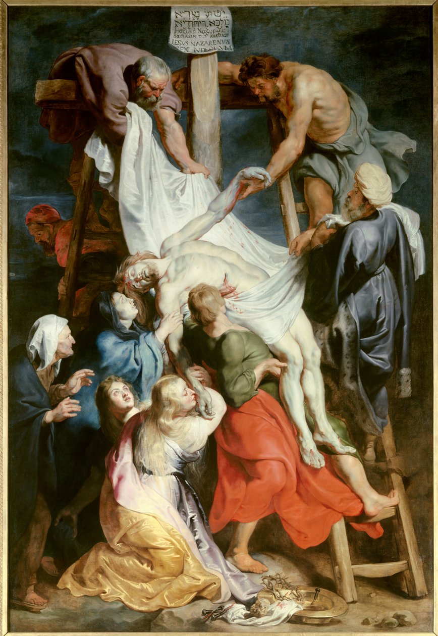 A kereszt leszállása. Pierre Paul (Pierre-Paul) Rubens (vagy Peter Paul vagy Petrus Paulus) festménye (1577-1640) alkotó: Peter Paul Rubens