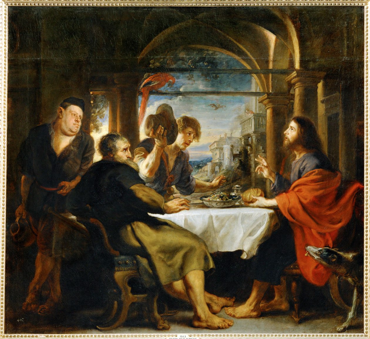 Az emmauszi vacsora (festmény vászonra) alkotó: Peter Paul Rubens