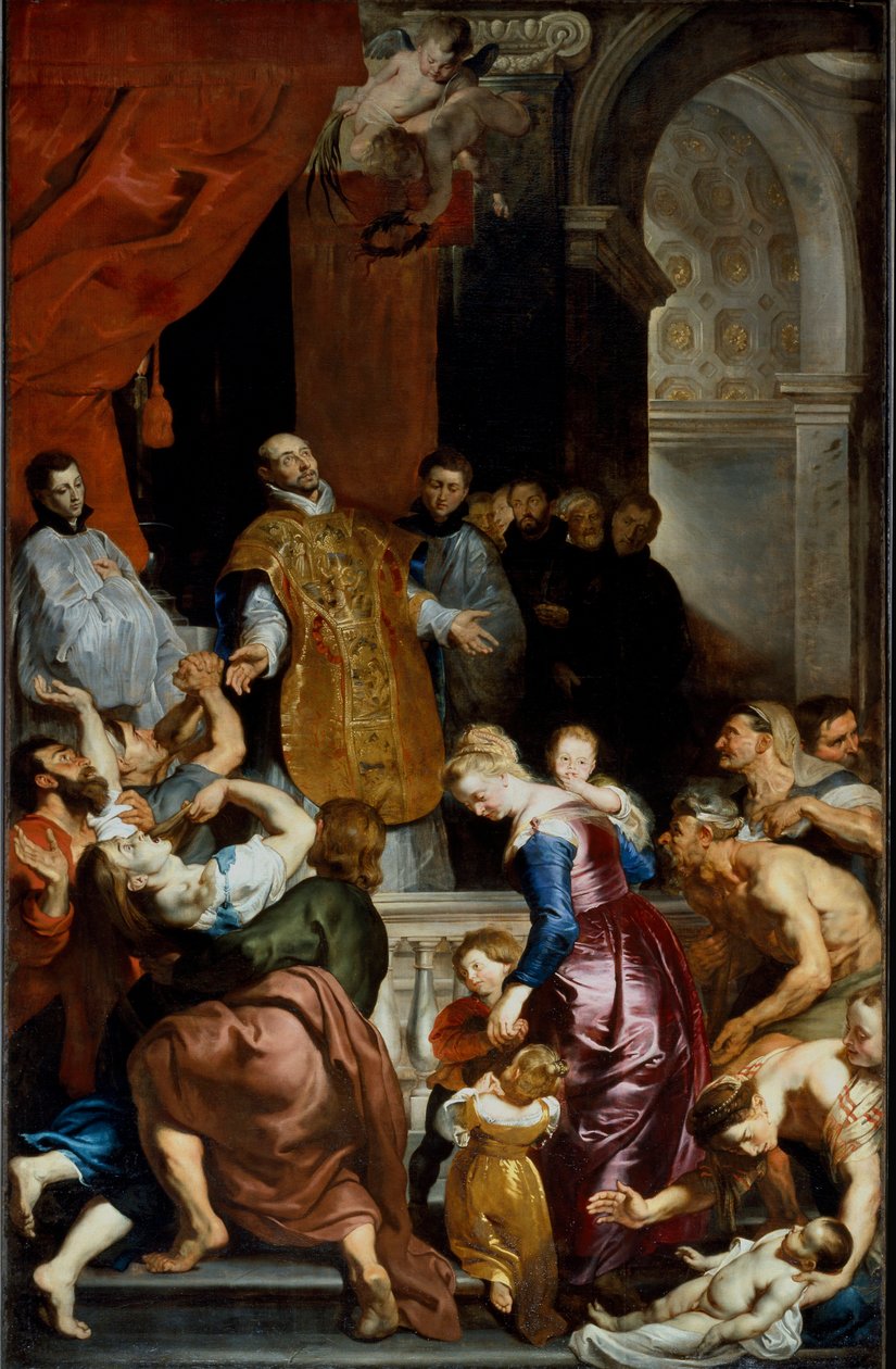 Loyolai Szent Ignác csodái. Pierre Paul (Pierre-Paul) Rubens (vagy Peter Paul vagy Petrus Paulus) festménye (1577-1640) alkotó: Peter Paul Rubens