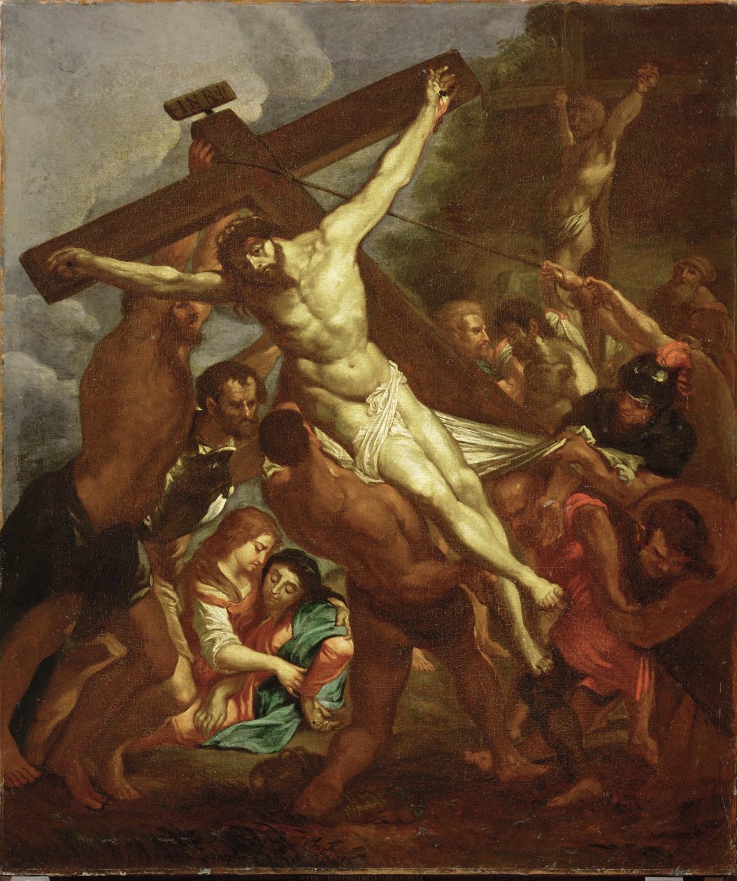 A kereszt felemelése, 1600-50 körül (festmény) alkotó: Peter Paul Rubens
