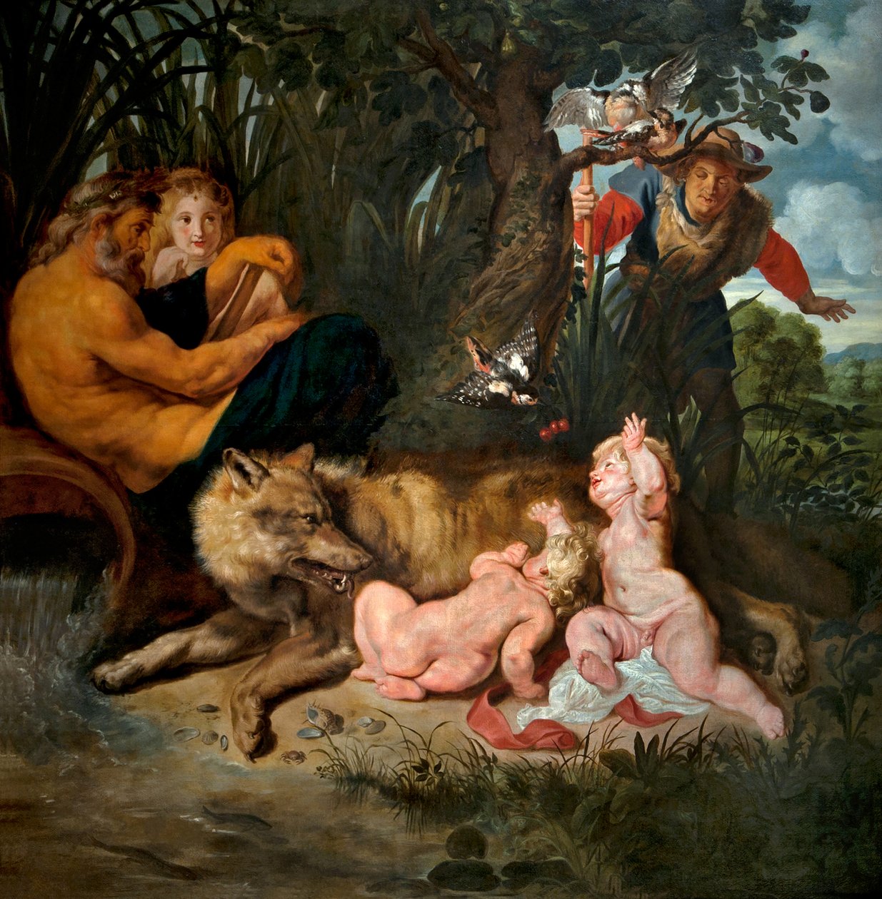 A nőstény farkas szoptatja Romulust és Remust alkotó: Peter Paul Rubens