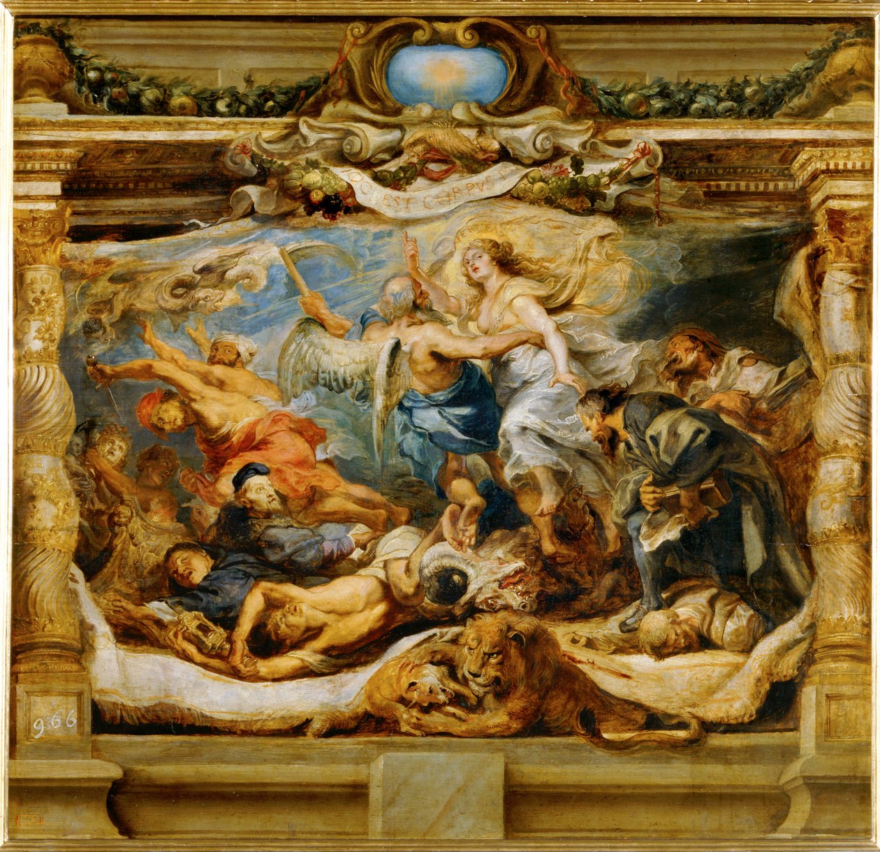 A katolikus igazság diadala (festmény vászonra) alkotó: Peter Paul Rubens