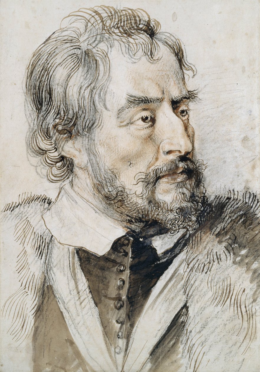 Thomas Howard (1585-1646) Arundel 2. grófja (ceruza, toll, tinta és mosás papíron) alkotó: Peter Paul Rubens