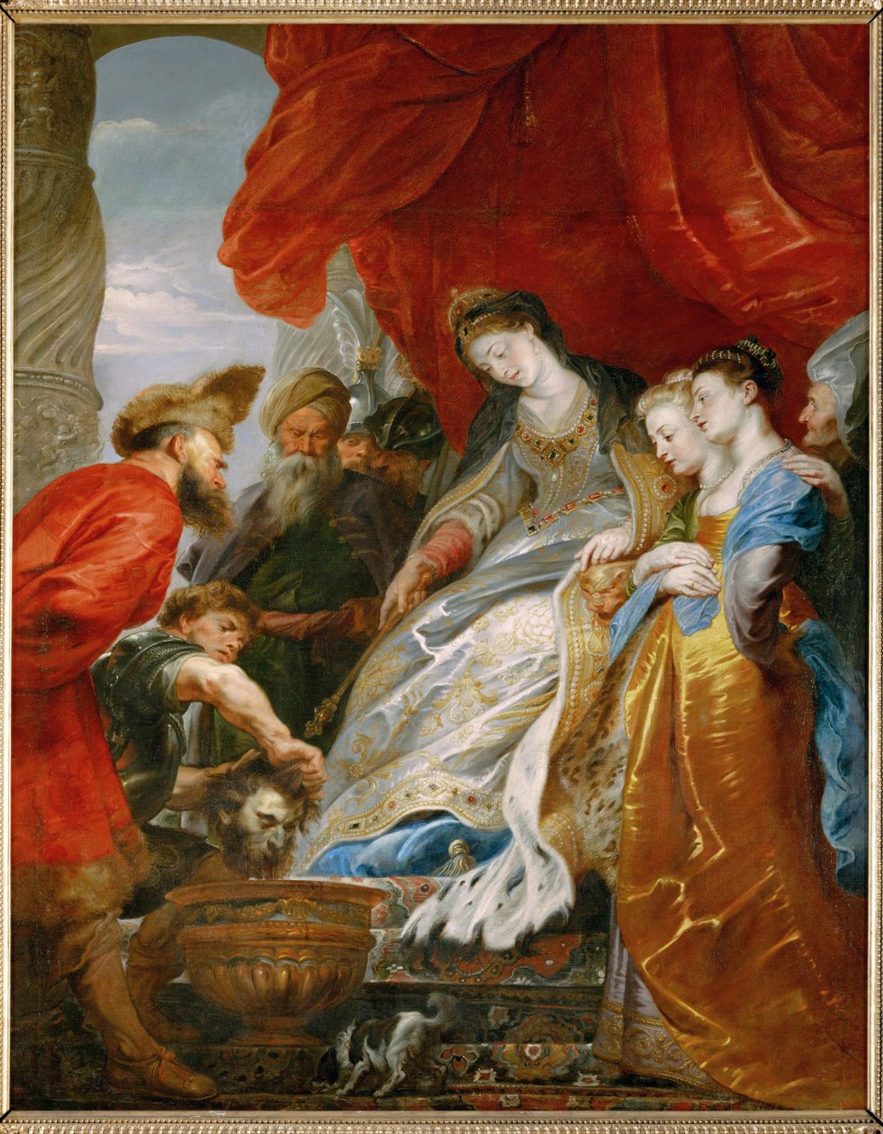 Thomiris, a szkíták királynője (festmény, vászon) alkotó: Peter Paul Rubens