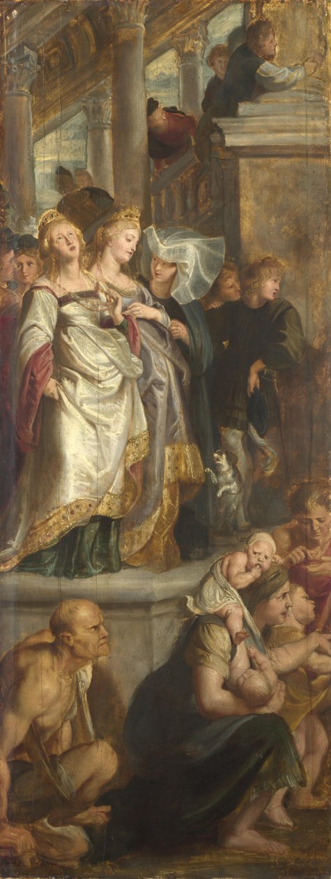 Három női tanú. Vázlat a főoltárképhez, St Bavo, Gent, 1612 alkotó: Peter Paul Rubens