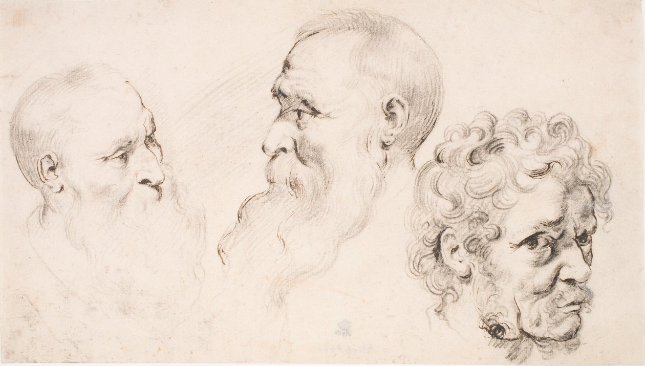 Három férfifej alkotó: Peter Paul Rubens