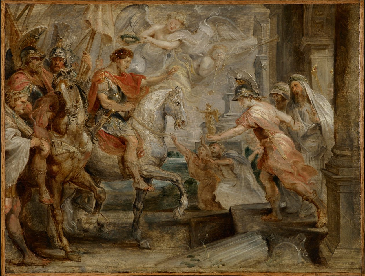 Constantinus diadalmenete Rómába alkotó: Peter Paul Rubens