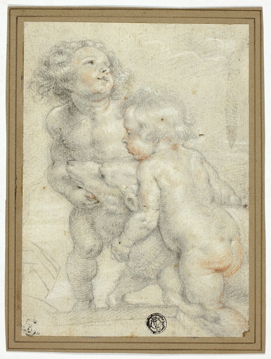 Két Putti bárányhússal alkotó: Peter Paul Rubens