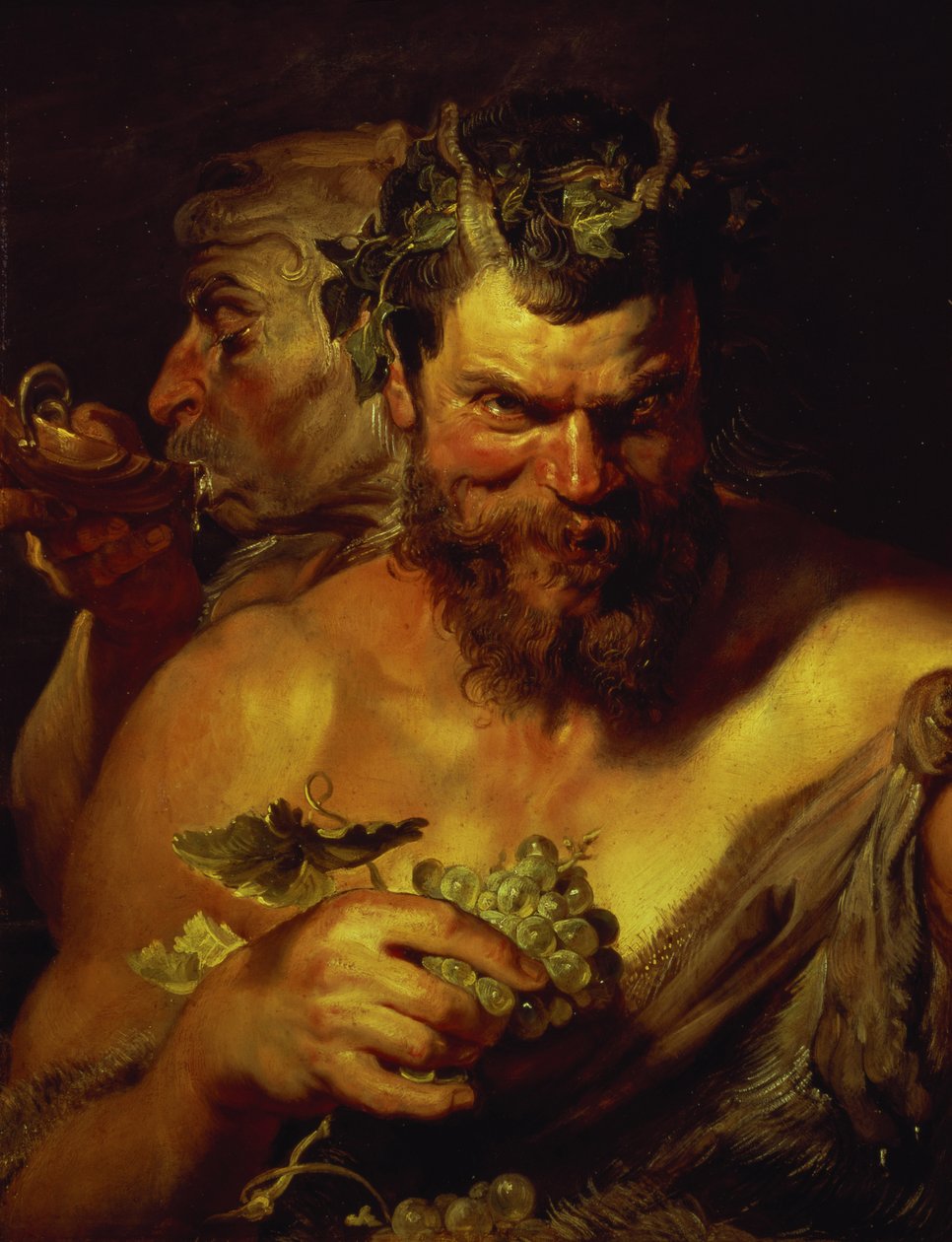 Két szatír (olaj a panelen) alkotó: Peter Paul Rubens
