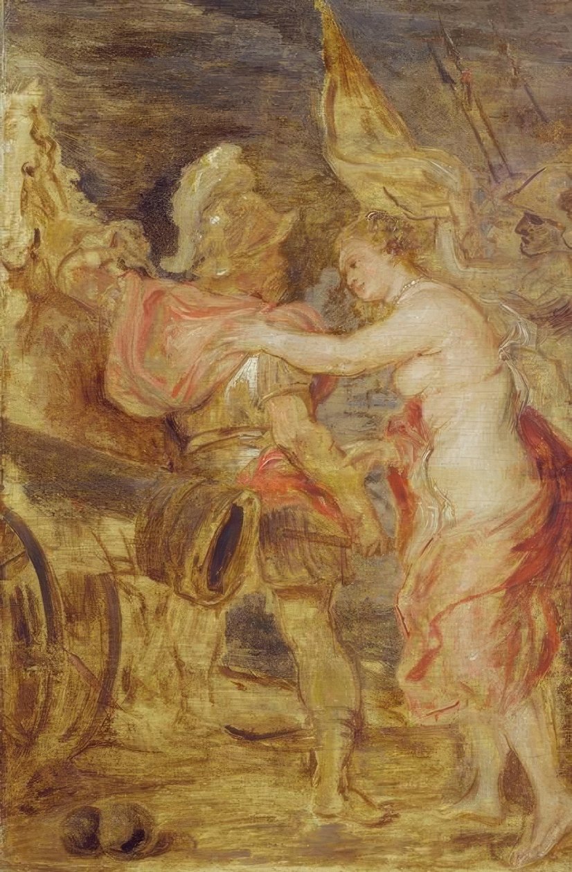 A Vénusz elkíséri a Marsot a háborúba alkotó: Peter Paul Rubens