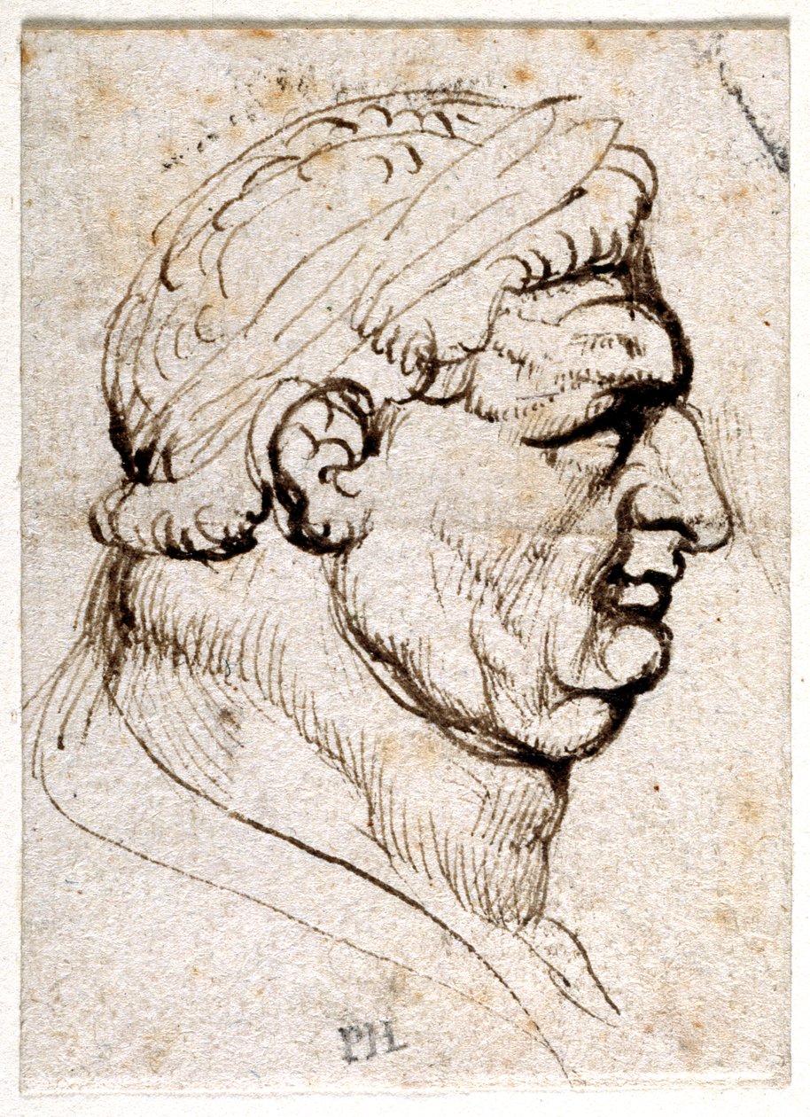 Vitellius, az első tizenkét Caesar közül nyolc tíz rajzából, Giovanni da Cavino érmei után (toll és tinta papíron) alkotó: Peter Paul Rubens