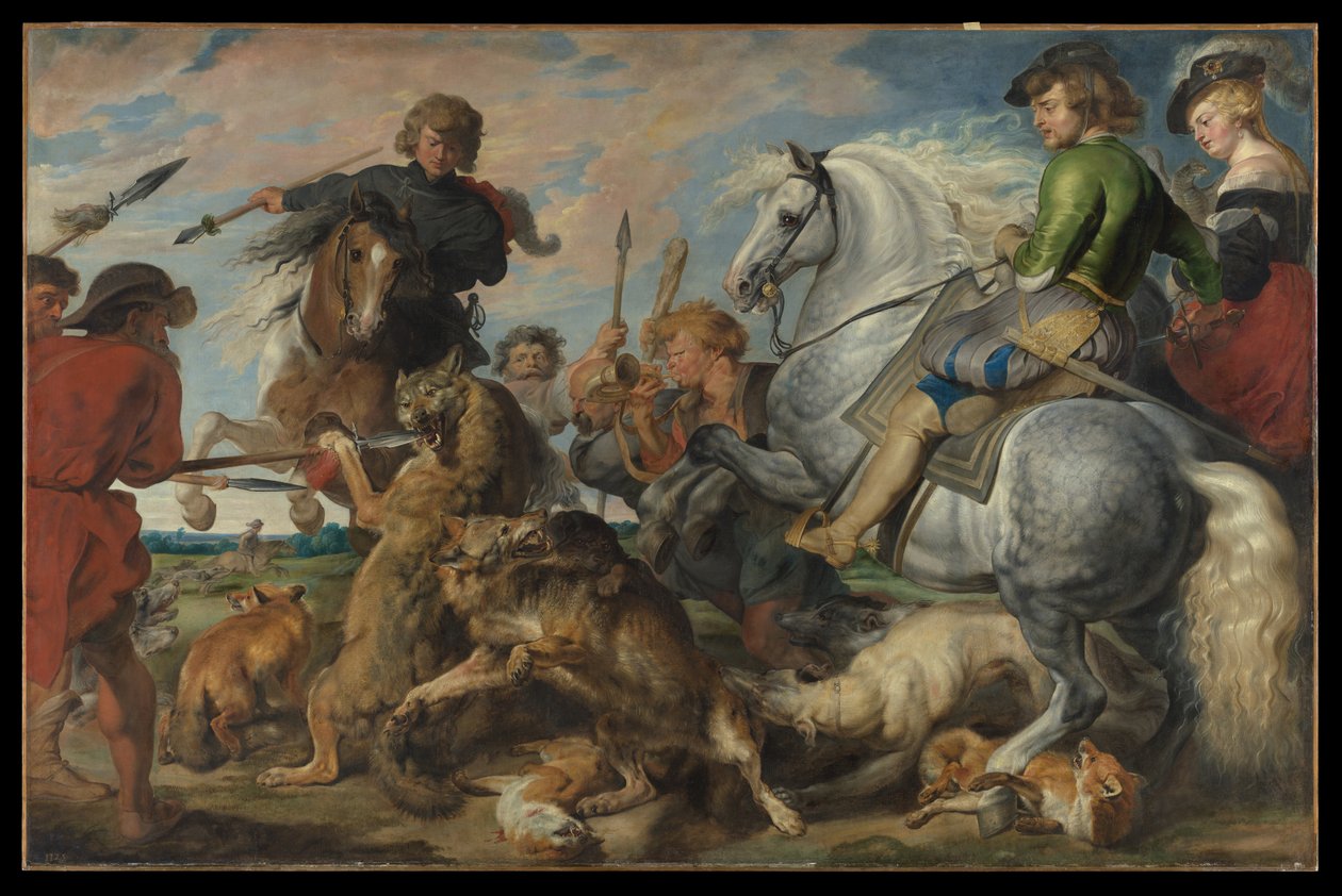 Farkas- és rókavadászat alkotó: Peter Paul Rubens