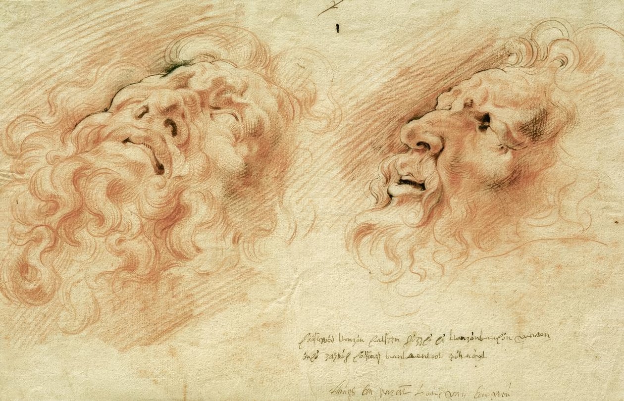 Két tanulmány Laokoon feje után alkotó: Peter Paul Rubens