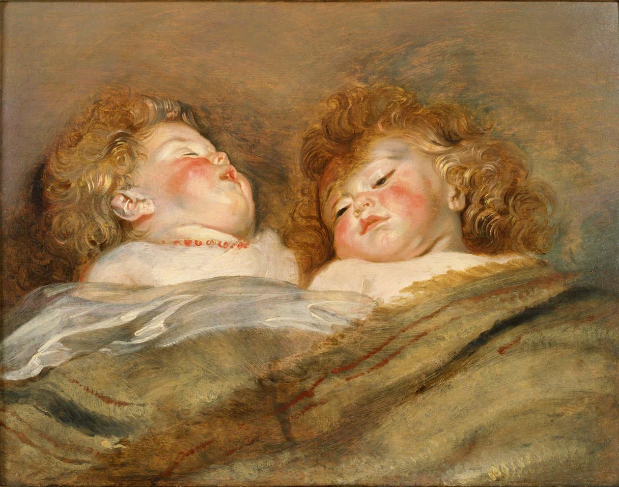 Két alvó gyermek alkotó: Peter Paul Rubens