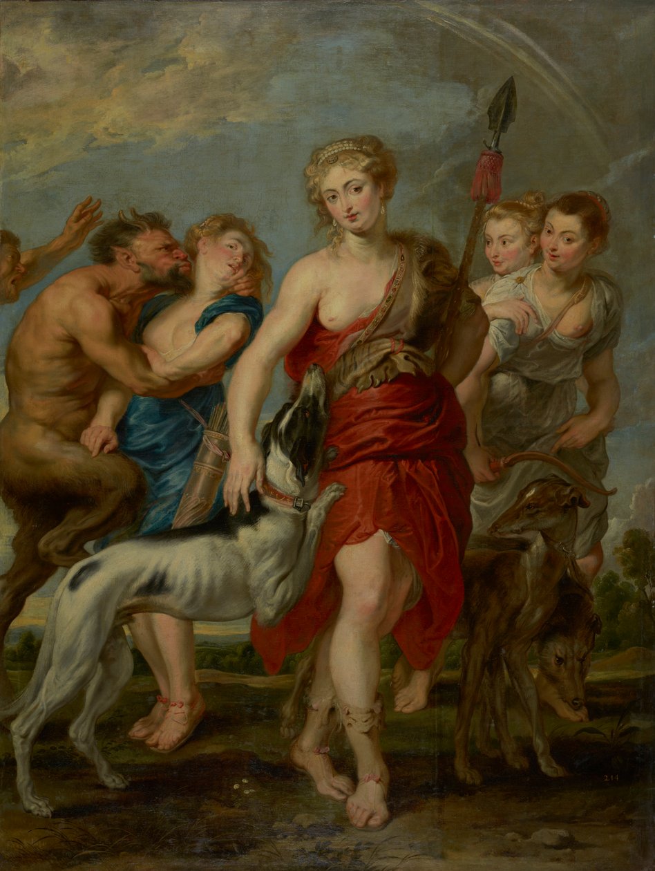 Diana és nimfái a vadászaton, 1627-8 alkotó: Peter Paul studio of Rubens