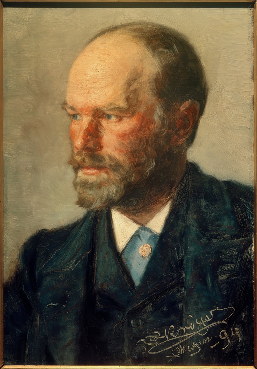 Michael Ancher festő portréja alkotó: Peder Severin Krøyer