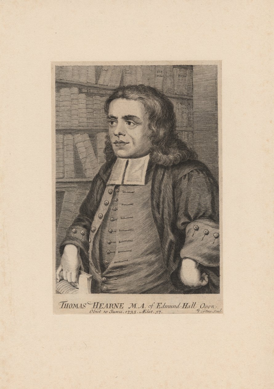 Thomas Hearne, vésette George Vertue (1683-1756), 1735 körül alkotó: Peter Tillemans