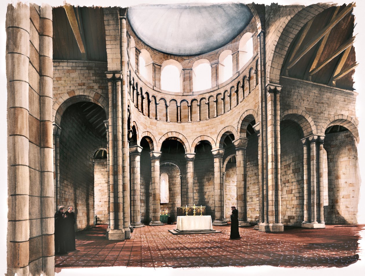 Battle Abbey, 12. század, 1990-2010 alkotó: Peter Urmston