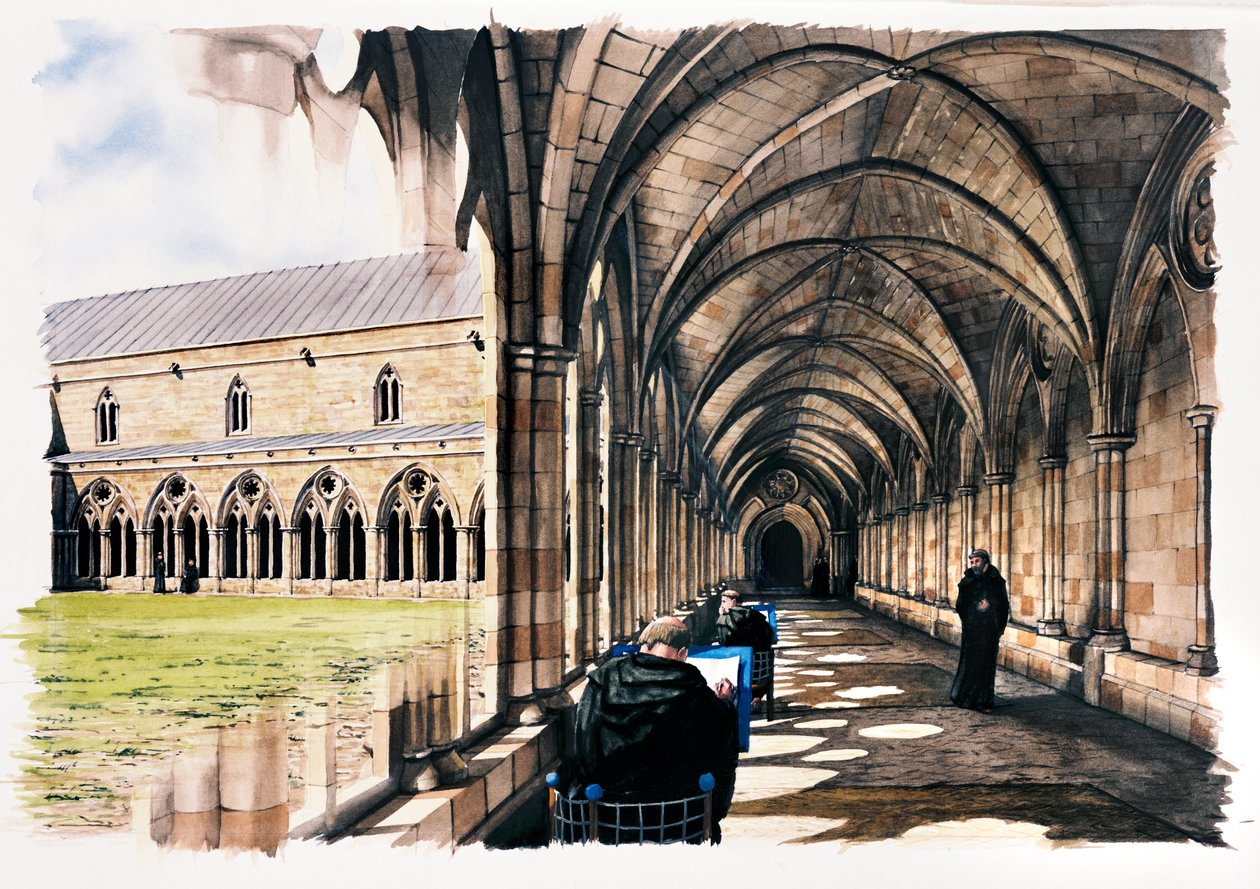 Battle Abbey, 13. század, 1990-2010 alkotó: Peter Urmston
