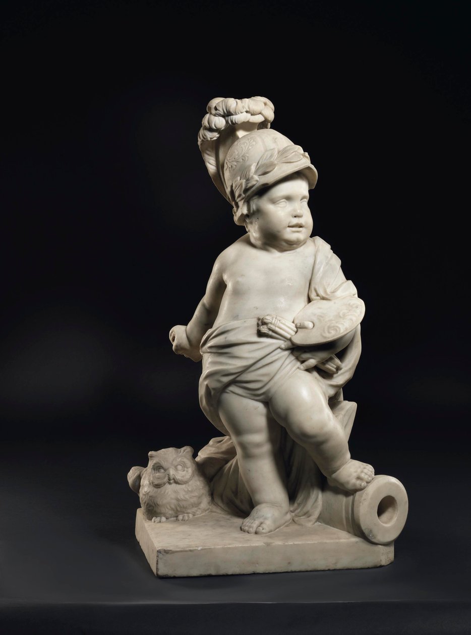 A tanulást és a művészeteket képviselő Putto alkotó: Peter Van Den Branden