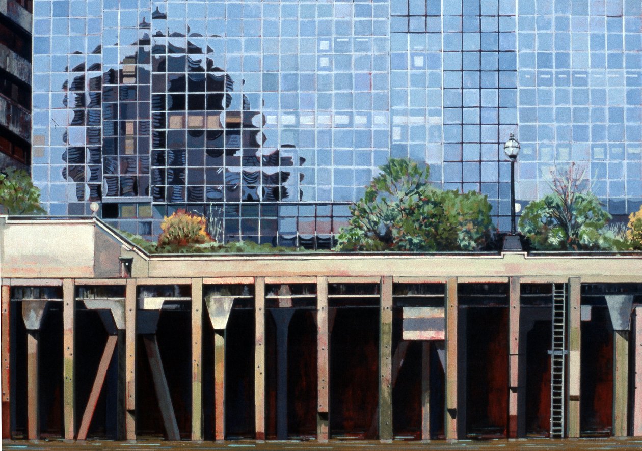 A London Bridge közelében, 2006 (olaj, vászon) alkotó: Peter Wilson