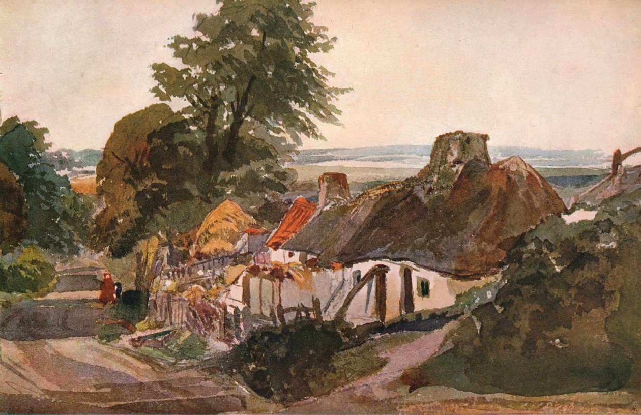 Egy sáv nyaralóval, c1820 alkotó: Peter de Wint
