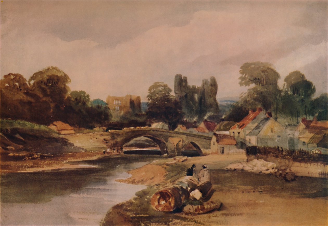 Falu a folyón, 1824, 1935 alkotó: Peter de Wint