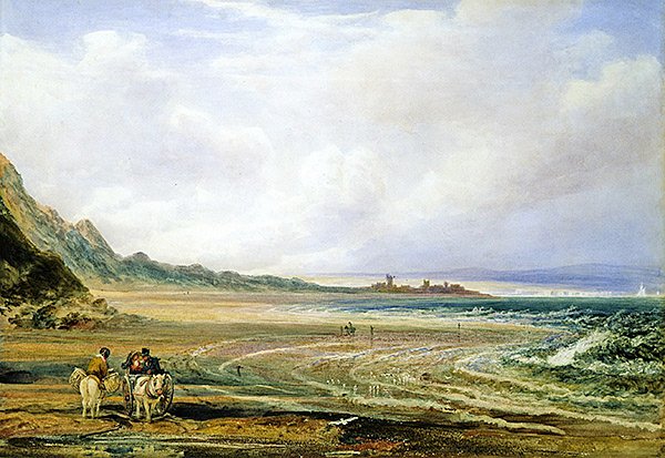 Camber Sands (akvarell papíron) alkotó: Peter de Wint